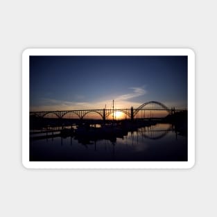 Yaquina Bay Sunset Magnet