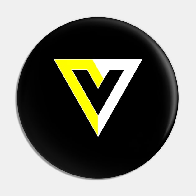 V Is For Voluntary AnCap Anarcho-Capitalism Pin by Flippin' Sweet Gear