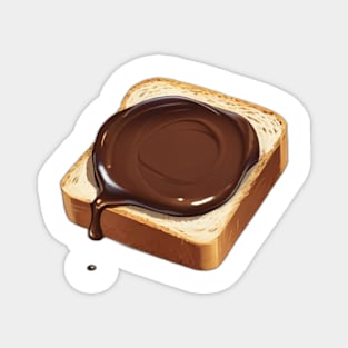 Chocolate Toast Sandwich Bread Vintage Yummy Kawaii Coffee Retro Magnet