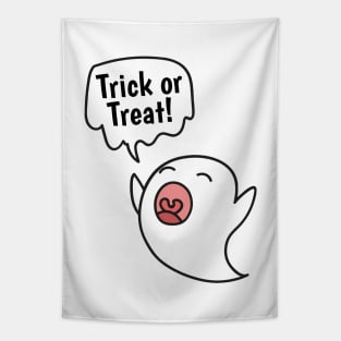 Trick or Treat! Halloween Funny Ghost Tapestry