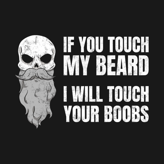 If you touch my beard I will touch your boobs - Beard - Kids T-Shirt | TeePublic