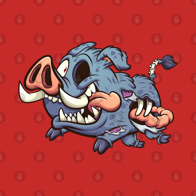 Zombie boar by memoangeles