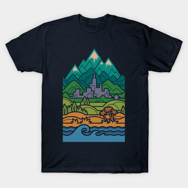 Small World Landscapes - World - T-Shirt