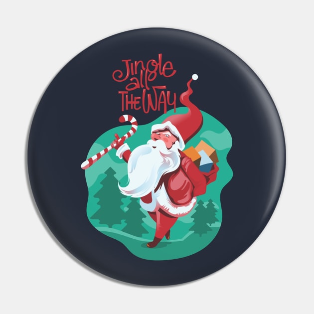 Santa Christmas jingle all the way - Happy Christmas and a happy new year! - Available in stickers, clothing, etc Pin by Crazy Collective