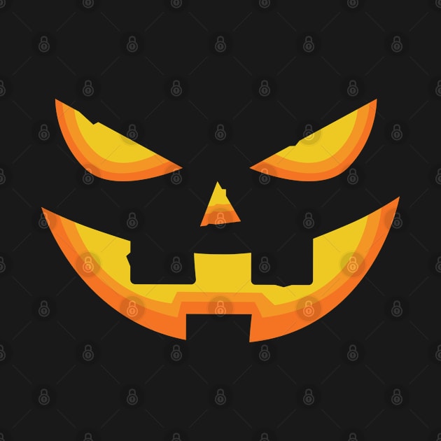 Halloween Pumpkin Face Design by eliteshirtsandmore