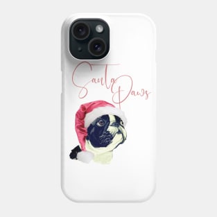 Frenchie Santa Paws Phone Case