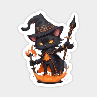 Mystic Mage Cat - Vermeer Meowster Magnet