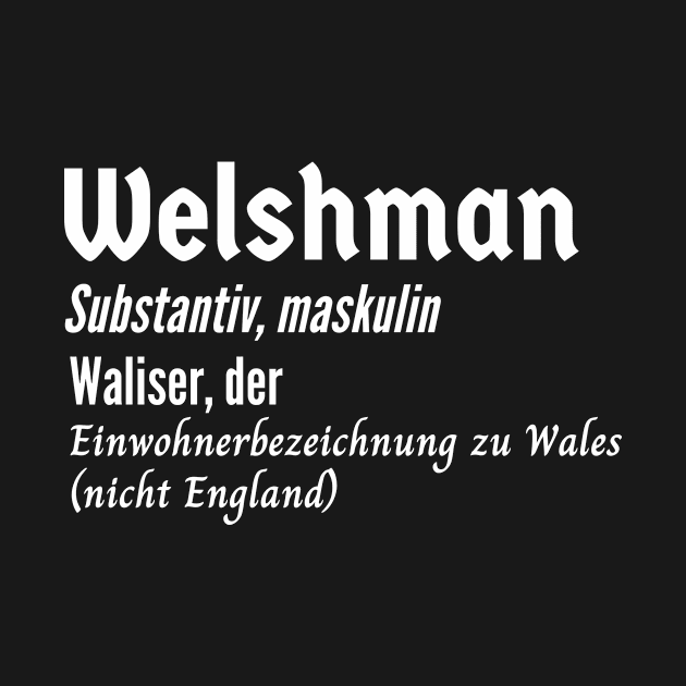 Welsh Man Waliser German Deutsch Definition by Time4German