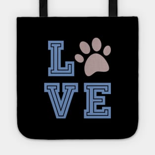 Cute Cat Gift With Paw Print, Love My Cat Tote