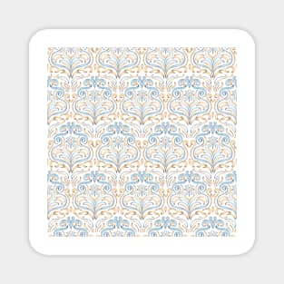 Elegant Vintage Scroll Motifs Magnet