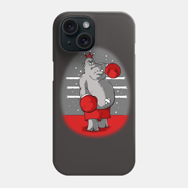 King Hippo Phone Case by jellysoupstudios
