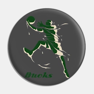 Milwaukee Bucks Fans - NBA T-Shirt Pin