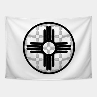 Zia Symbol Pattern - New Mexico Flag Tapestry