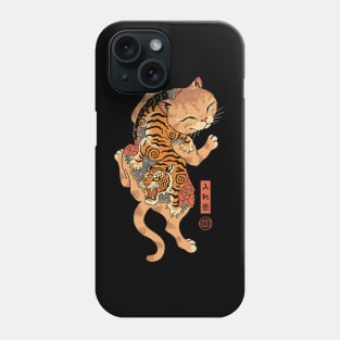 Tiger Cat Irezumi Phone Case