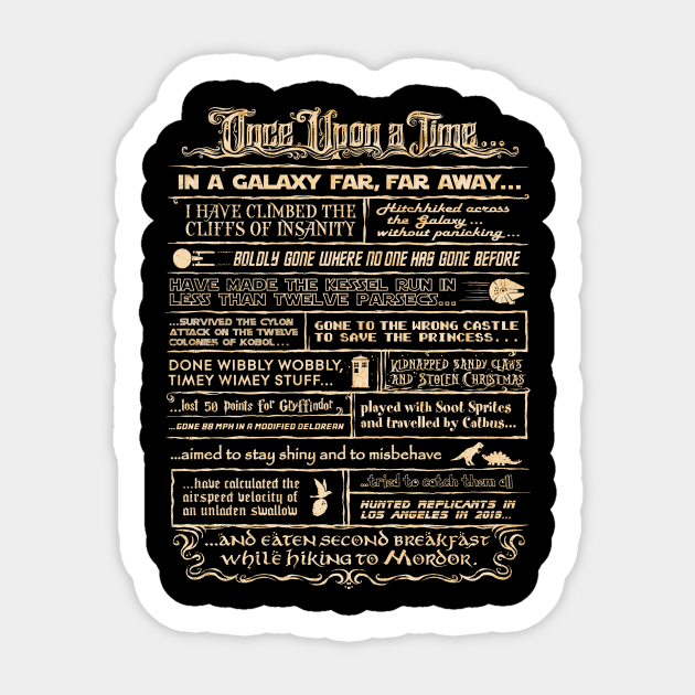 Once Upon a Time... - Science Fiction - Sticker