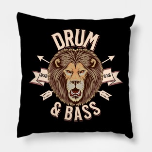 DRUM AND BASS - Lion Face Pillow