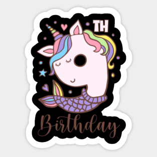 9th Birthday Ideas Stickers Teepublic