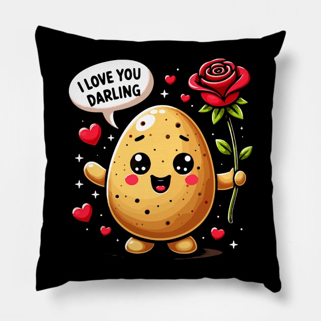 I love you darling-valentine Pillow by Rizstor