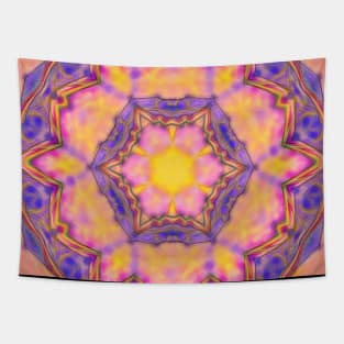 Delicate kaleidoscope in the colors of summer Tapestry