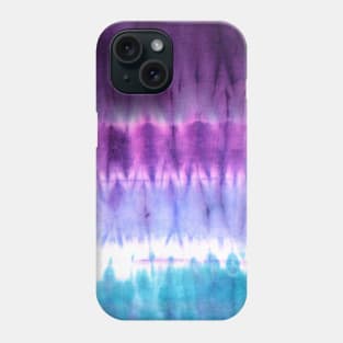 Purple and Blue Ombre Tie-Dye Stripes Phone Case