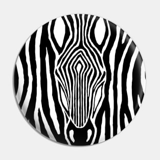 zebra transparent Pin