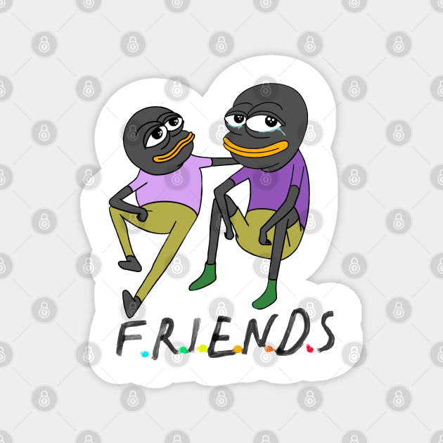 Tux Penguin meme humor sticker Magnet by it-guys