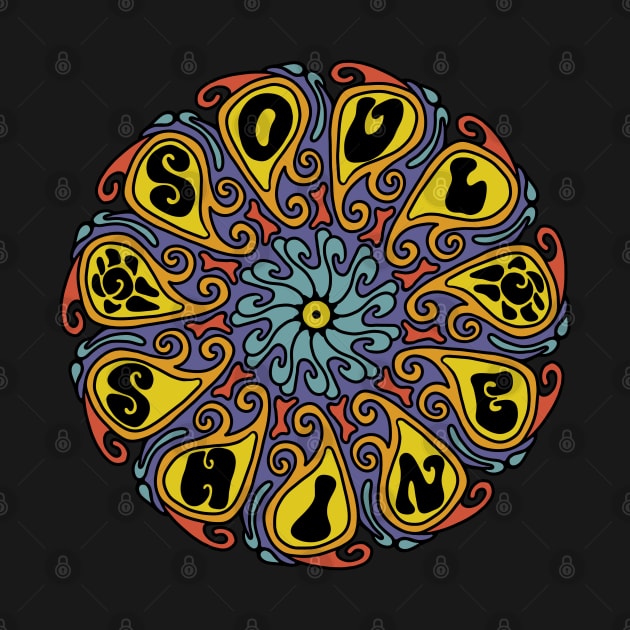 Soul Shine Psychedelic Mandala by Slightly Unhinged