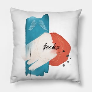 Freedom zen art #zen #modern Pillow