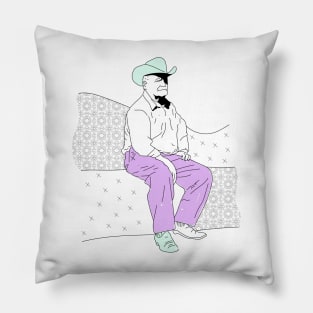 Mexican Cowboy Old man Pillow