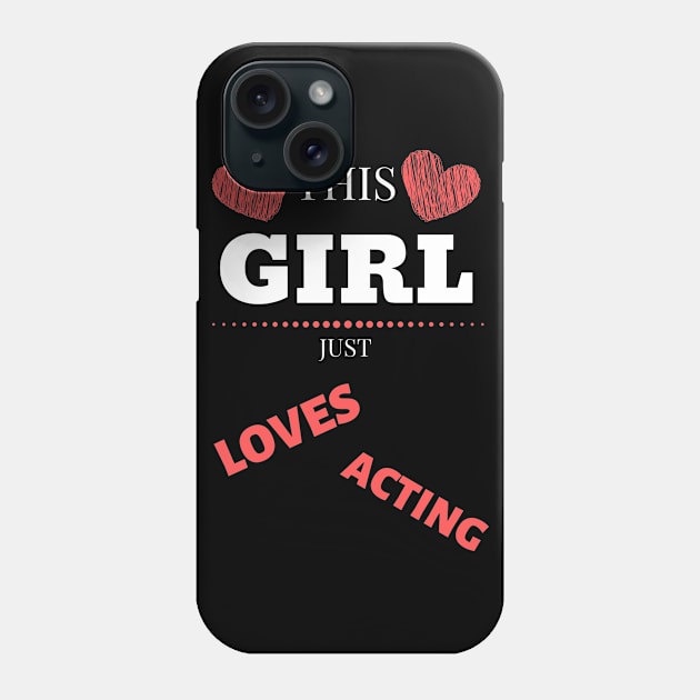 Best Birthday Gift for Actor or Aspiring Actor.  Perfect for Male/Female on Graduation or any Occasion Phone Case by MadArting1557