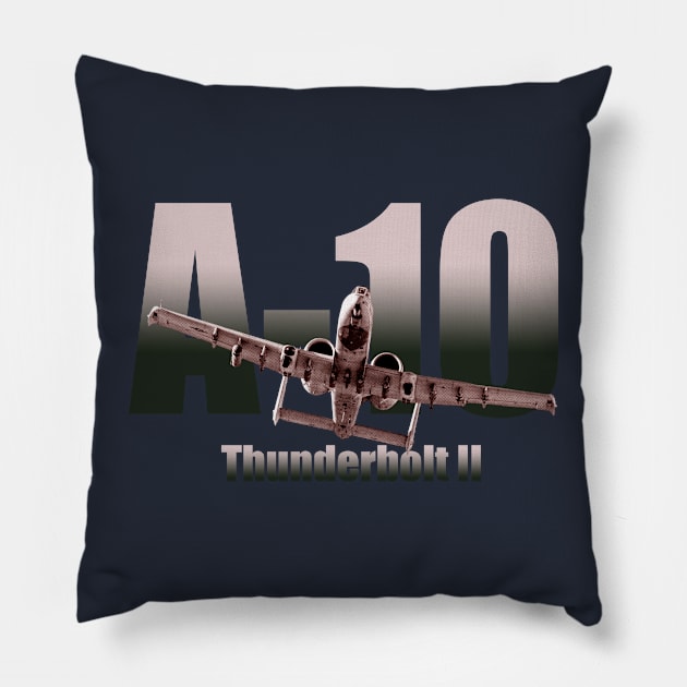 A-10 Thunderbold II Pillow by Caravele