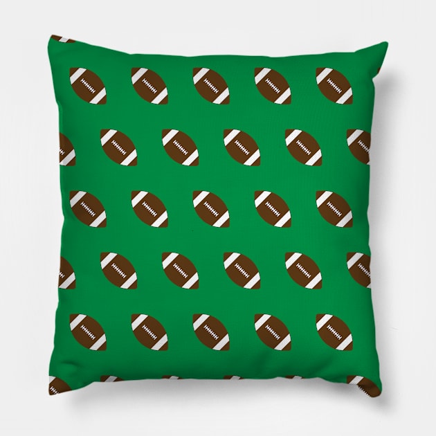 Football Pattern Pillow by College Mascot Designs