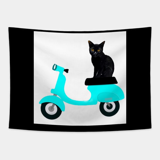 MOTORCYCLE RIDE CAT II Tapestry by CATUNIVERSE