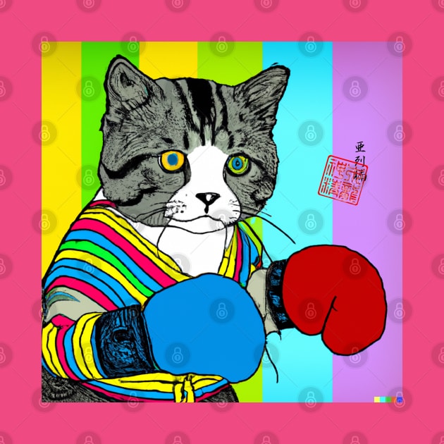 Muay Thai Kitty by Master Alex Designs