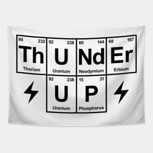 Thunder Up, Periodic Table - White Tapestry