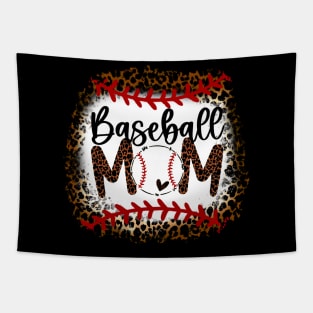 Leopard Baseball Mom   Baseball Mom Mother's Day Tapestry