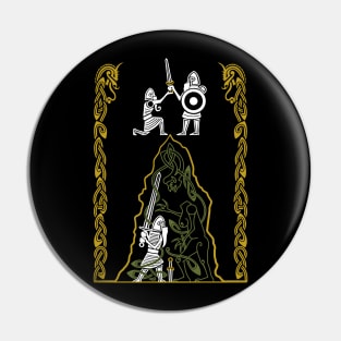 Beowulf Vs Grendel's Mother Pin