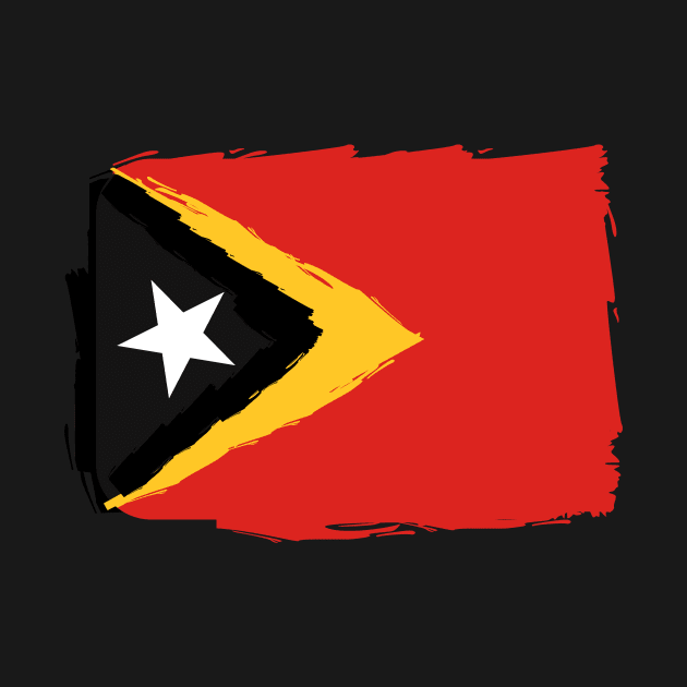 East-Timor painted flag by Luso Store