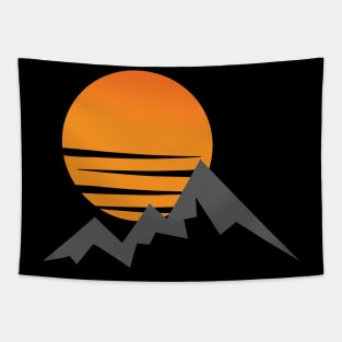 A Scenic Sunrise from the mountains Tapestry