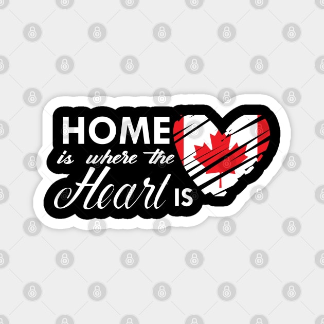 Canada - Home is where the heart is Magnet by KC Happy Shop