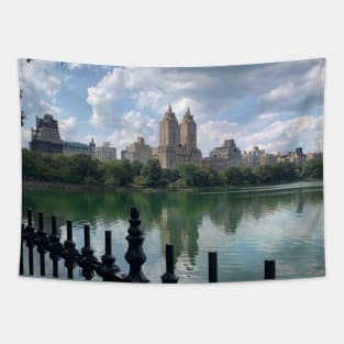 The Lake, Skyline Central Park, Manhattan, NYC Tapestry