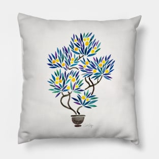 Lemon Bonsai Orange Pillow