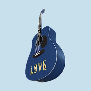 Blue Guitar – Music be the food of love T-Shirt