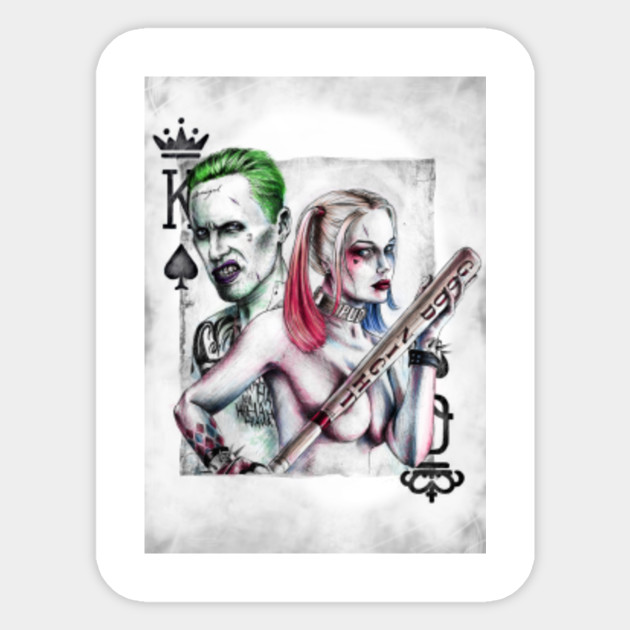 The Joker Harley Quinn Suicide Squad Sticker Teepublic