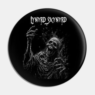 Darkened Skull Skynyrd Pin