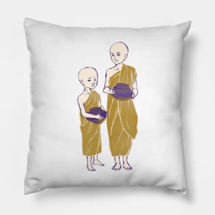 People of Myanmar - Junior Monks Pillow