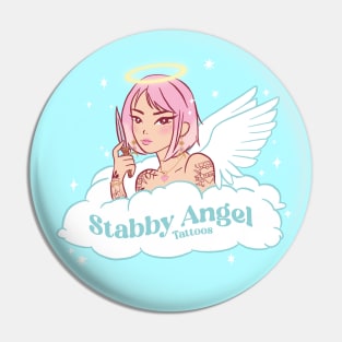 Stabby Angel Pin