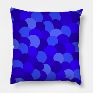 blue scales Pillow