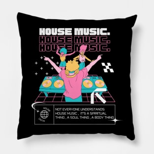 HOUSE MUSIC  - Dj Dancefloor (pink) Pillow