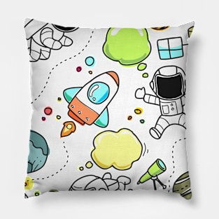 Space Toon Pillow